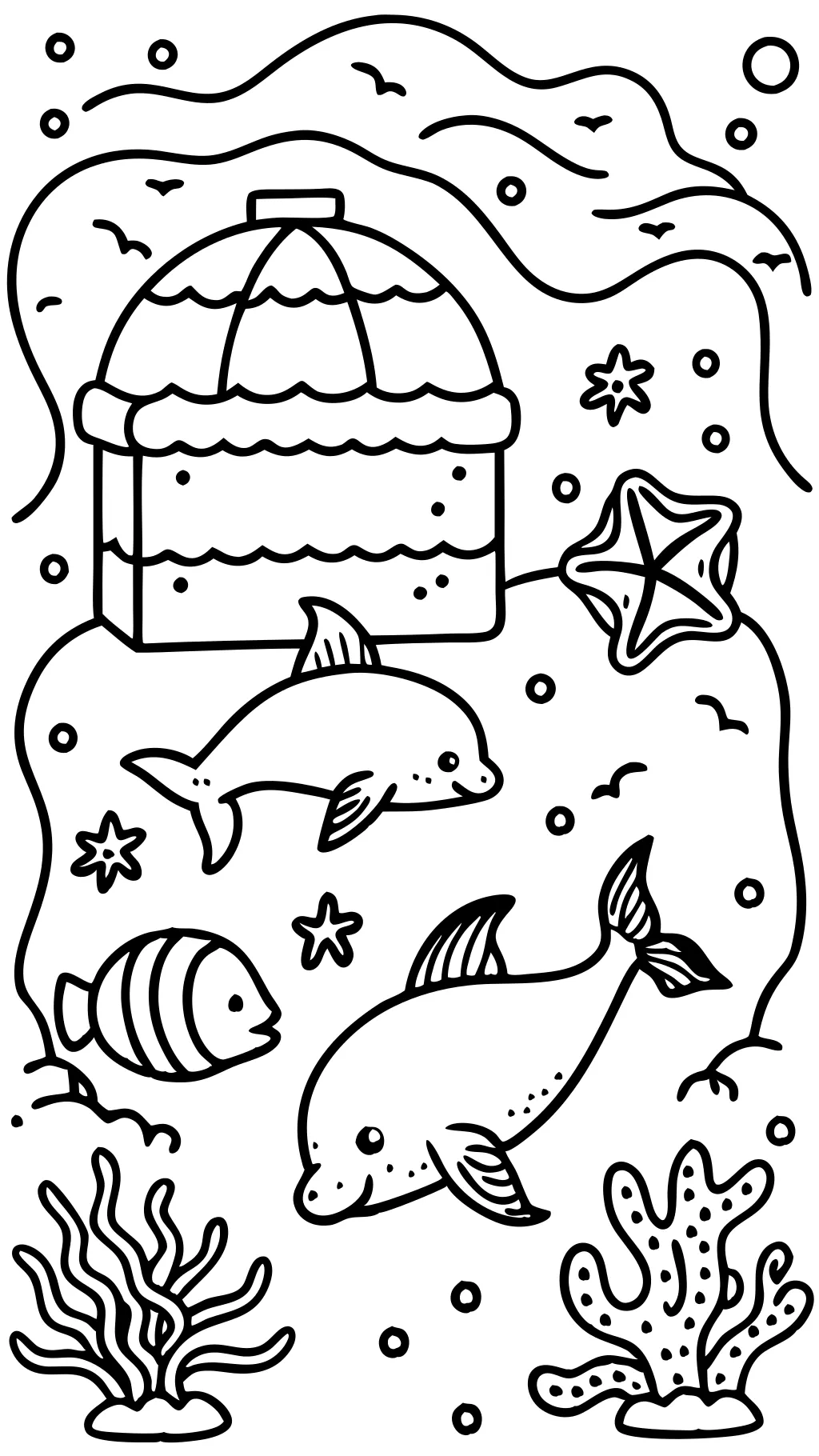 under the sea printable coloring pages